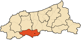 Distretto di Djimla – Mappa