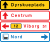 F18: Tabular direction signs