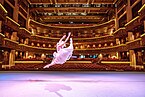 Cuban National Ballet rehearsing on the ROHM's stage