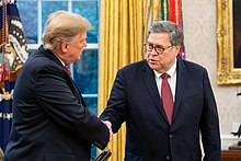 Bill Barr with Donald Trump, 2019. Donald Trump and William Barr.jpg