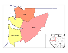 Dipartimento di Komo – Mappa