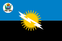 Bandera del Estado Zulia (con Escudo de Armas)