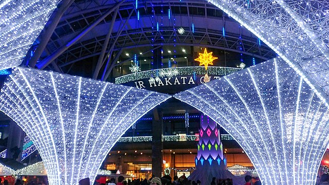 Hakata Station Winter Illumination 2018.