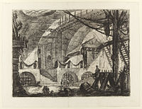 Джованни Баттиста Пиранези - Le Carceri d'Invenzione - Второе издание - 1761 - 12 - The Sawhorse.jpg