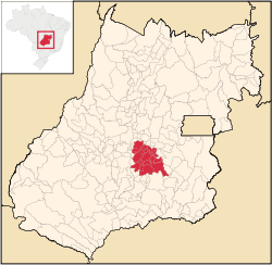 Location in the state of Goiás