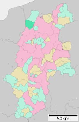 Situering van Hakuba in de prefectuur Nagano