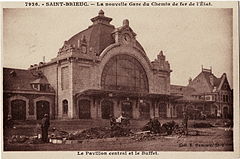 SAINT-BRIEUC - La nouvelle Gare du Chemin de fer de l'Etat