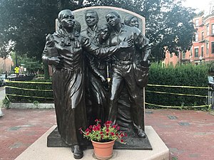 Изображение мемориала Гарриет Табман в Бостоне, штат Массачусетс.