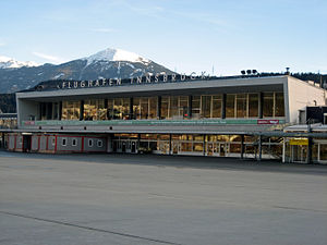 Terminal do aeroporto de Innsbruck