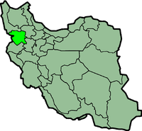 Letak Provinsi Kurdistan di Iran