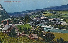 nach Jajce, wo die Bahn kurz vor der Endstation die Pliva überquerte.