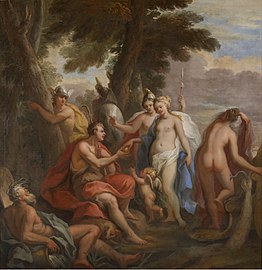 The Judgement of Paris by James Thornhill, 1704–1705, at Lancaster House