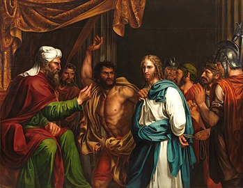 ישו מופיע בפני הכהן הגדול חנן בן שת, 1803, שמן על קנבס, מוזיאון הפראדו
