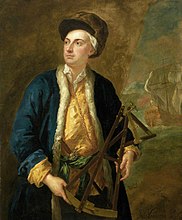 Джон Вандербанк (1694-1739) - Торговый капитан с квадрантом Элтона - BHC3128 - Royal Museums Greenwich.jpg
