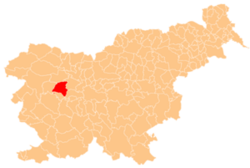 Location of the Municipality of Gorenja Vas–Poljane in Slovenia