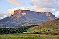 O monte Roraima divide a tríplice fronteira entre Brasil, Guiana e Venezuela