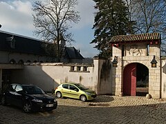 Entrée du parc du château, place de la Cagnotte