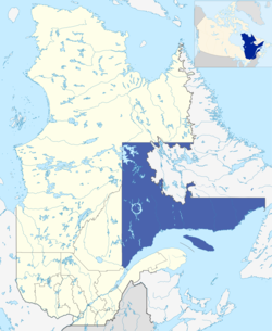 Côte-Nord - Localizzazione