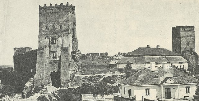 Widok zamku około 1916