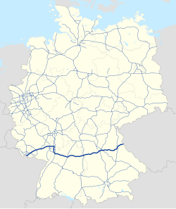 Az A6-os autópálya Via Carolina, Goldene Straße