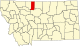 State map highlighting Liberty County