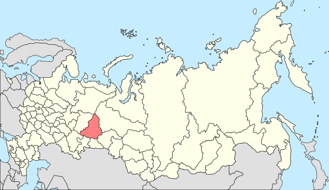 Location of Jekaterinburga