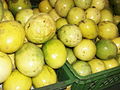 Yellow passion fruits for sale.