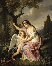 Jeune femme et Éros, 1792, musée de l'Ermitage