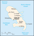 carte de la Martinique