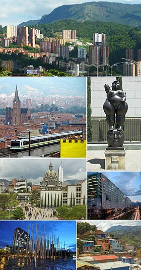 Colaj cu imagini din Medellin