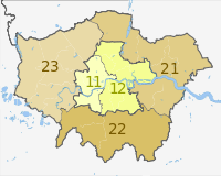 NUTS 3 региона Лондона map.svg