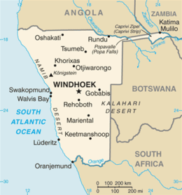 Namibia - Mappa