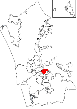 Location of Ōrākei