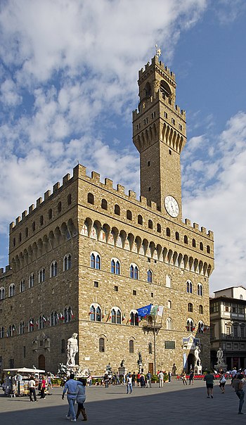 Palazzo Vecchio in Florence, as seen from Piaz...