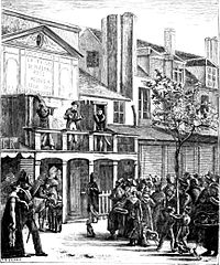 A parade on the Boulevard du Temple (1816)