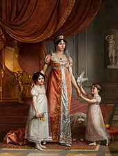 Викар, Жан-Батист Жозеф. Портрет Жюли Бонапарт с дочерьми. 1809