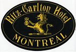 Ritz-Carlton Hotel, Montreal, Luggage Label.jpg