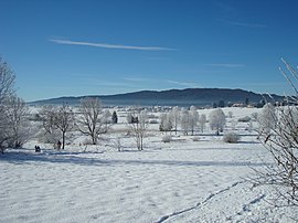 A general view of Saint-Pierre in winter