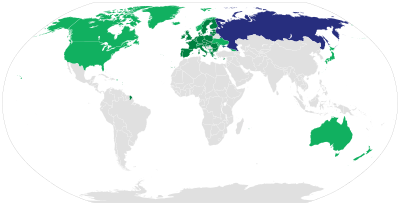 Russia
Countries that have introduced sanctions on Russia in 2014:
Countries that have introduced sanctions
European Union countries that have collectively introduced sanctions Sanctions 2014 Russia2.svg