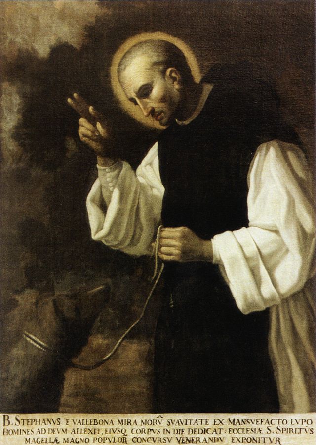 Maleri av den flamske skolen som skildrer Santo Stefano del Lupo, nasjonalmuseet i L&#8217;Aquila
