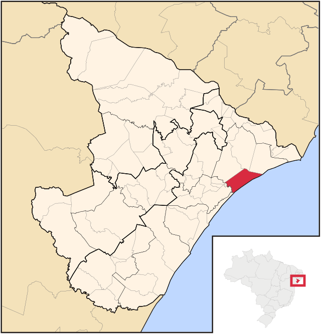 Localização de Pirambu em Sergipe