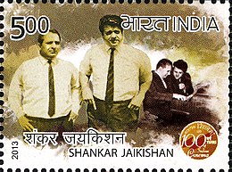 Шанкар (слева) и Джайкишан (справа) на марке Индии 2013 года