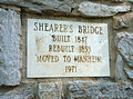 History plaque on the bridge