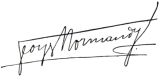 signature de Georges Normandy