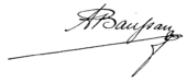 signature d'Auguste Baussan