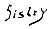signature d'Alfred Sisley