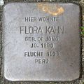 Stolperstein für Flora Kahn (Weyerstraße 89)