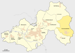 Schmiedefeld am Rennsteig – Mappa