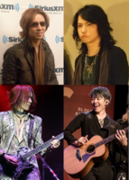 Clockwise from top left: Yoshiki, Hyde, Miyavi, and Sugizo