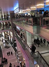 Lobby en winkels in Time Warner Center